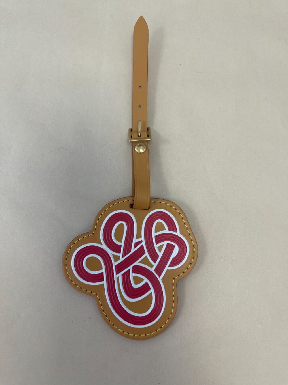 Louis Vuitton x Nigo Vachetta Leather Bag Charm / Luggage Tag - NWOT
